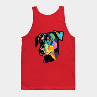 Pop Culture Dobermann Doggy Sticker Tank Top